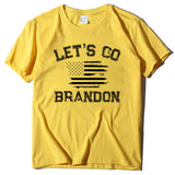 Let's Go Brandon T Shirt Letter Print Short-Sleeve T-shirt for Women