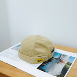 Beanies Patch Skullcap Men's and Women's Casual Spring and Autumn a Sailor's Cap