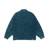 Men Denim Coat Jean Jackets Washed Do the Old Cowboy Coat Men Harajuku Style Loose Lapels Denim Clothes Jacket