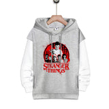 Stranger Things Hellfire Club Coat Stranger Things Fake Two-Piece Hooded Sweater