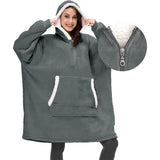 Hoodies Blankets Zipper Hooded Lazy Blanket Men and Women Can Wear Home Casual Plush Sweater
