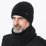 Men Winter Hats Men's Warm Wool Knitted Hat Outdoor Sports Cold Hat