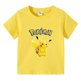 Children Pokemon Pikachu T Shirt Children Summer Clothing Short Sleeve T-shirt
