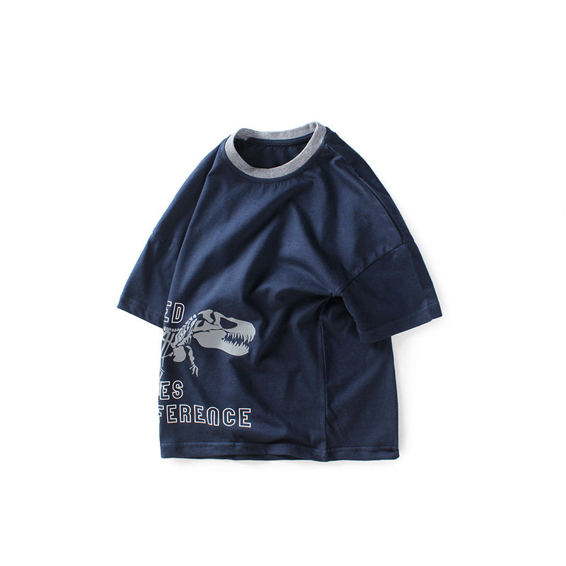 Children T Shrits Children T-shirt Summer Boy's Short-Sleeved T-shirt
