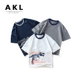 Children T Shrits Children T-shirt Summer Boy's Short-Sleeved T-shirt