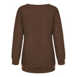 Preppy Aesthetic Sweatshirt Drop-Shoulder Sweater for Women Velvet Padded Loose Women