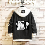 Comic Denim Jacket Men's and Women's Tops