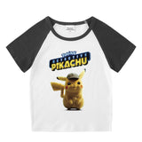 Children Pokemon Pikachu T Shirt Summer Clothing Short Sleeve T-shirt Leisure Sports