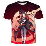 Itachi Uchiha Costume Summer Anime Itachi Uchiha 3D Digital Printing Men's and Women's T-shirt