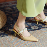 Nude Block Heel Peep Toe Sandals