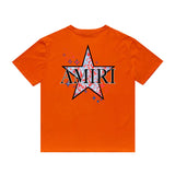 Amiri T Shirt Casual Hip Hop round Neck Short Sleeve T-shirt