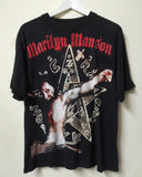 Marilyn Manson T Shirt Vintage Printed Short Sleeve T-shirt Men and Women Oversize