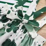 Children Saint Patrick's Day Baby Set Four-Leaf Clover Festival