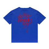 Amiri T Shirt Printed Casual Hip Hop round Neck Short Sleeve T-shirt