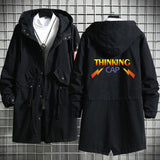 Stranger Things Hellfire Club Hoodie StrangerThings Season 4 Men's and Women's Mid-Length Trench Coat