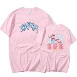 Travis Scott Astroworld Shirt T-shirt Fashion Men's and Women's Short-Sleeved Top