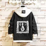 Comic Denim Jacket Men's and Women's Casual Spring and Autumn Top Coat