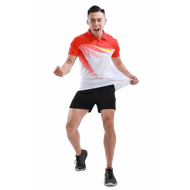 Sweat Wicking Shirt Men's and Women's Badminton Clothing Sports Suit
