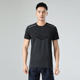 Sweat Wicking Shirt Fitness Short Sleeve Men's Fashion T-shirt