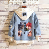 Comic Denim Jacket Anime Men and Women Cowboy Coat Top