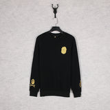 Shark Print Sweatshirts Autumn And Winter Cartoon Embroidered Crew Neck Pullover And Fleece Sweater Men And Women