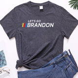 Let's Go Brandon T Shirt Women's Top Short Sleeve T-shirt Women
