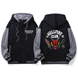 Stranger Things Hellfire Club Hoodie Stranger Things 4 Men's and Women's Baseball Uniform Autumn and Winter