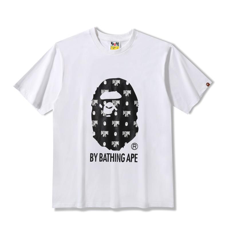 Shark Print T Shirt Summer Letter Print Short-Sleeve T-Shirt
