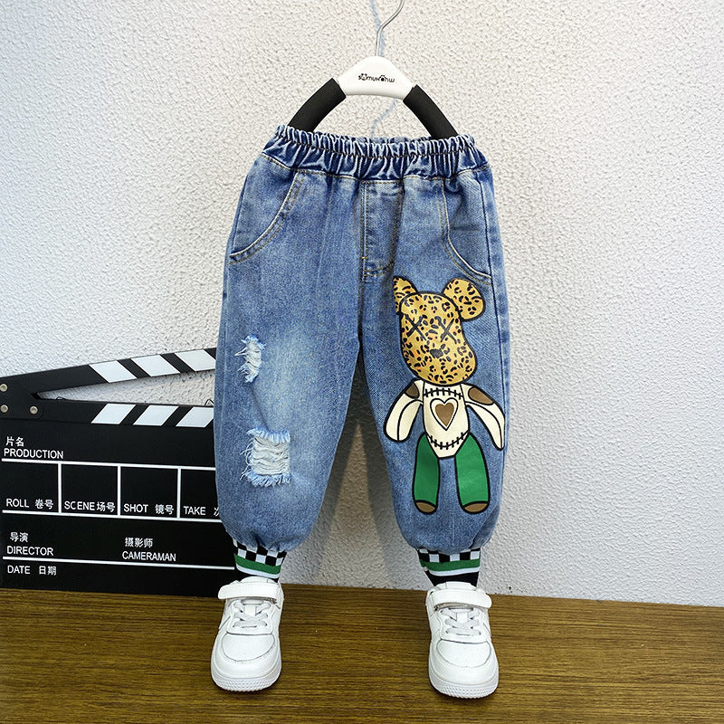 Toddler Boys Pants Children's Jeans Spring and Autumn