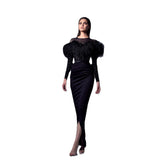 Lady Gaga Dress Sexy Golden Hip Ball Gown Dress