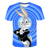 Bugs Bunny Shirt Men's Cartoon Animation Printed T-shirt