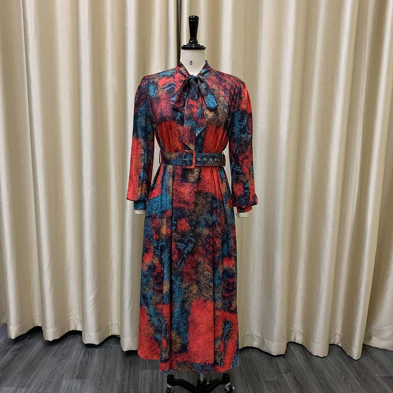 Nina Parker plus Size Dresses Long Sleeve High Waist plus Size Banquet Dress