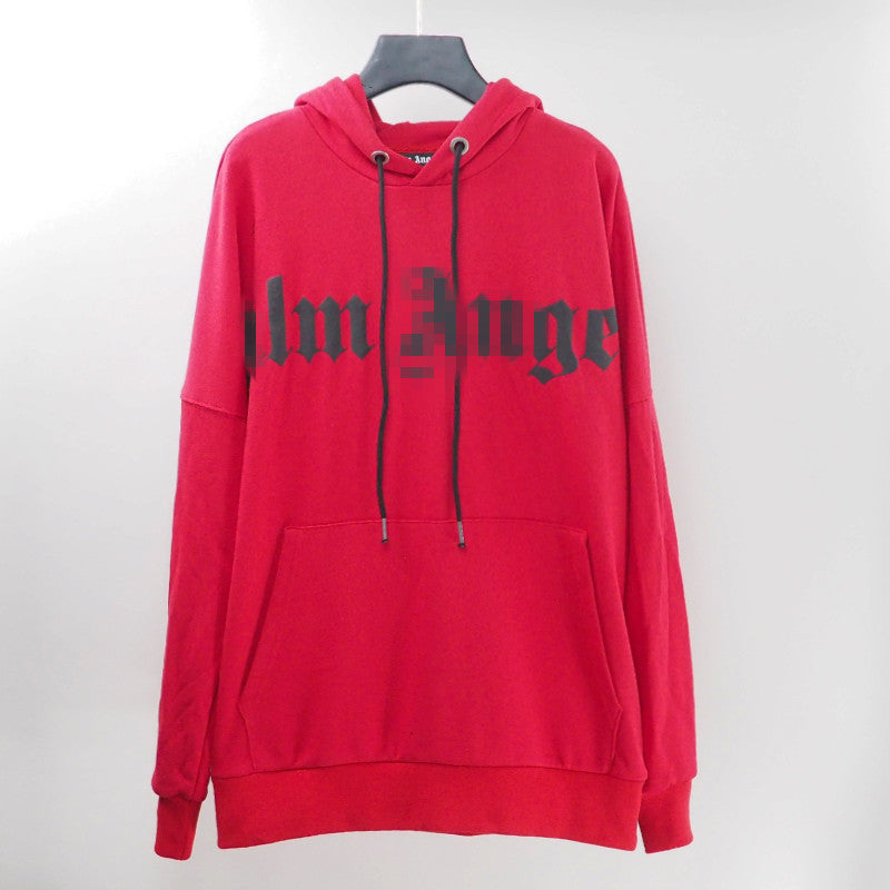 Palm Angels Hoodie Terry Hooded Sweater Men's and Women's Loose Coat