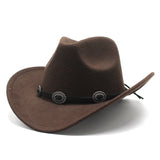 Cowboy Hats Western Cowboy Hat Equestrian Hat Curved Brim Felt Hat for Women