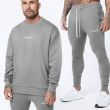 Men Tracksuit Winter Sports Outdoor Casual Loose Trendy