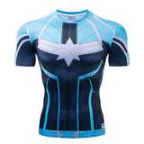 Marvel T Shirt Tight Men's Sports Fitness 3D Men's Clothing