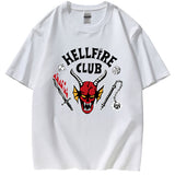 Stranger Things Hellfire Club T Shirt Printed Men'S And Women'S Sports Short Sleeve