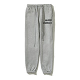 Kanye West Sunday Service Pant Autumn and Winter Ask Ankle-Tied Trousers Fog Fleece-Lined