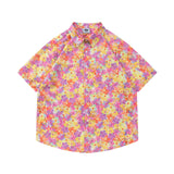 Men Beach T Shirts Retro Loose Beach