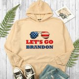 Let'S Go Brandon Hoodie Glasses Printed Hoodie