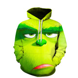 Grinch Hoodie 3D Printed Casual Loose-Fitting Hoodie