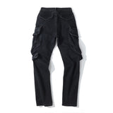 Man Fall Outfits Cargo Pants High Street Vibe Wind Three-Dimensional Large Pocket Functional Overalls Men Loose Straight Trousers