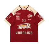 Baggy Baseball Jersey Retro Hip Hop Short Sleeve T-shirt Men Sports T-shirt