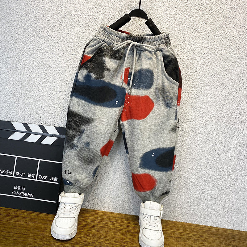 Toddler Boys Pants Boys' Sports Pants Knitted Sweatpants