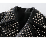 Women Leather Jacket Biker Motorcycle Coat plus Size Leather Jacket