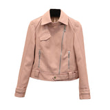Women PU Leather Jacket Biker Motorcycle Coat Leather Coat Female Short Motorcycle Clothing Pu Small Leather Coat
