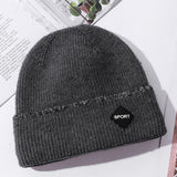 Men Winter Hats Men's Hat Autumn and Winter Solid Color Outdoor Casual Trend