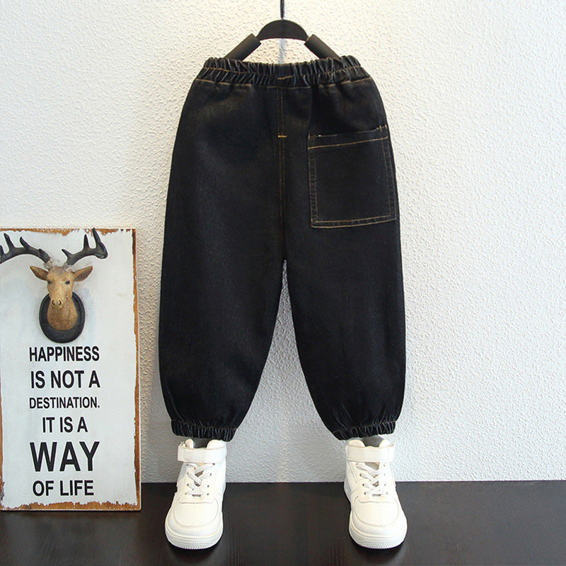 Toddler Boys Pants Boys' Spring and Autumn Jeans Casual