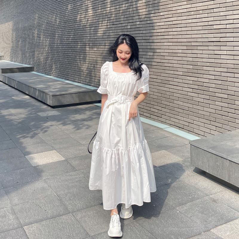 Burnt Orange Dress Small Skirt Vintage Dress Long Skirt Summer