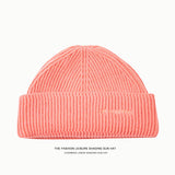 Toboggan Hat Knitted Hat Women's Autumn and Winter Casual Embroidery